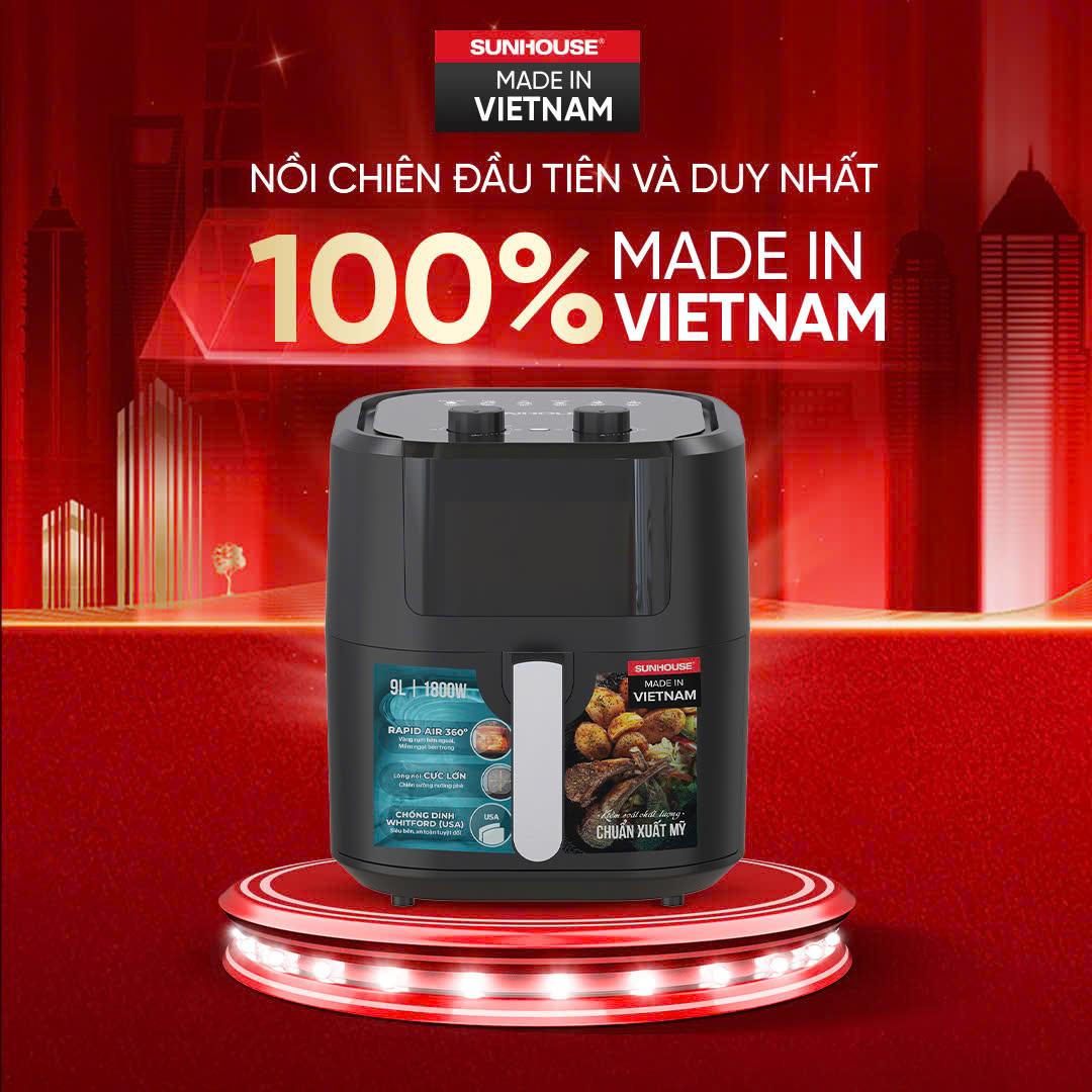 Ti&ecirc;n phong c&ocirc;ng nghệ v&igrave; sức khỏe: Nồi chi&ecirc;n kh&ocirc;ng dầu SUNHOUSE đạt Top &ldquo;H&agrave;ng Việt Nam được người ti&ecirc;u d&ugrave;ng y&ecirc;u th&iacute;ch 2025&rdquo;- Ảnh 2.