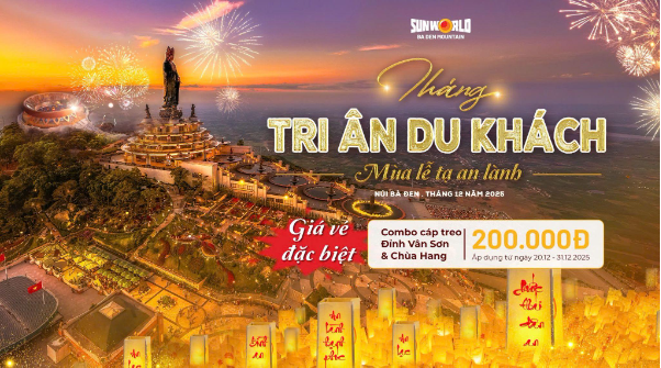 V&eacute; c&aacute;p treo l&ecirc;n n&uacute;i B&agrave; Đen chỉ 200.000 đồng trong th&aacute;ng cuối năm- Ảnh 1.