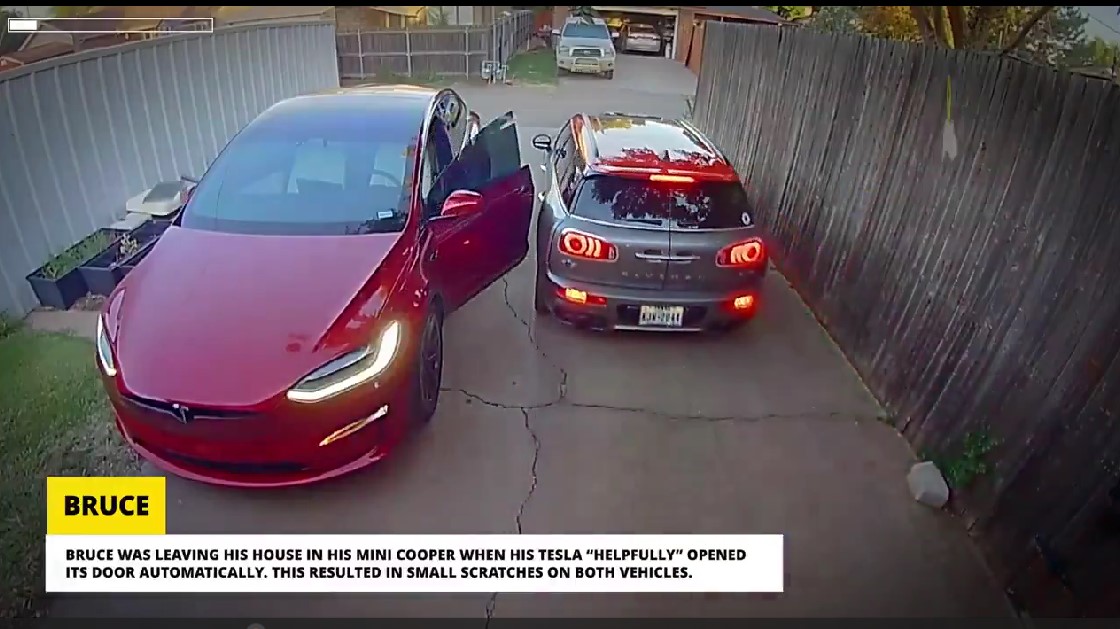 Hy hữu khoảnh khắc xe Tesla "đánh ghen với vợ ba" của chủ!- Ảnh 1. Hy hữu khoảnh khắc xe Tesla "đánh ghen với vợ ba" của chủ!- Ảnh 1.