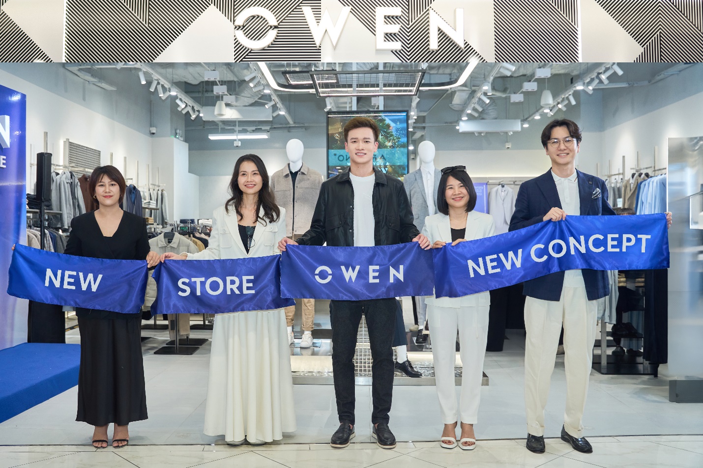 Owen ch&iacute;nh thức ra mắt New Concept Store với sự xuất hiện của cầu thủ Ho&agrave;ng Đức- Ảnh 1.
