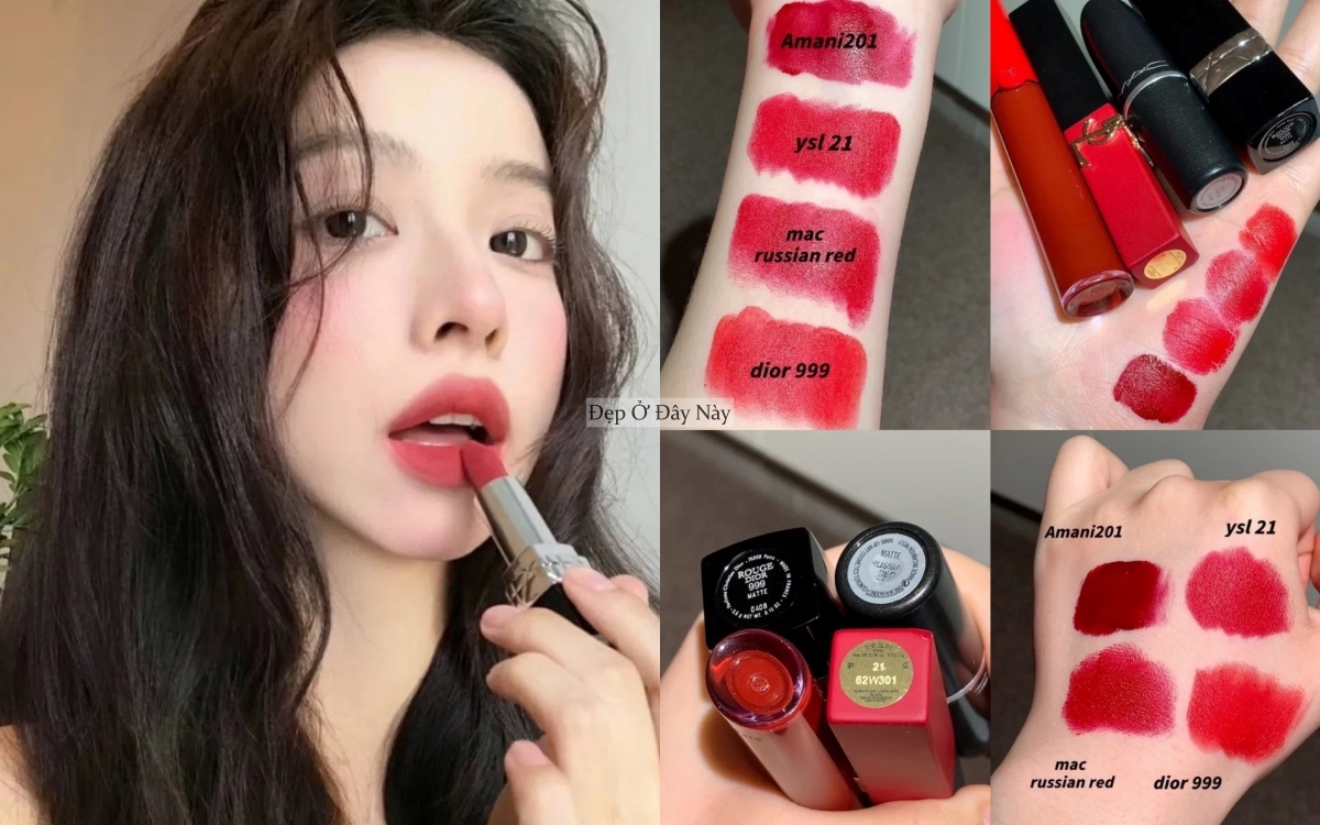 4 thỏi son đỏ hợp tông da châu Á, đánh lên là bừng sáng cả khuôn mặt- Ảnh 1. 4 thỏi son đỏ hợp tông da châu Á, đánh lên là bừng sáng cả khuôn mặt- Ảnh 1.