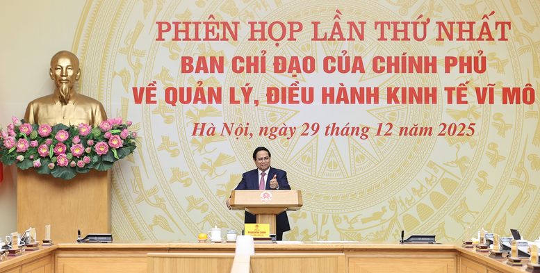 Thủ tướng chủ tr&igrave; phi&ecirc;n họp thứ nhất Ban Chỉ đạo quản l&yacute;, điều h&agrave;nh kinh tế vĩ m&ocirc;- Ảnh 7.