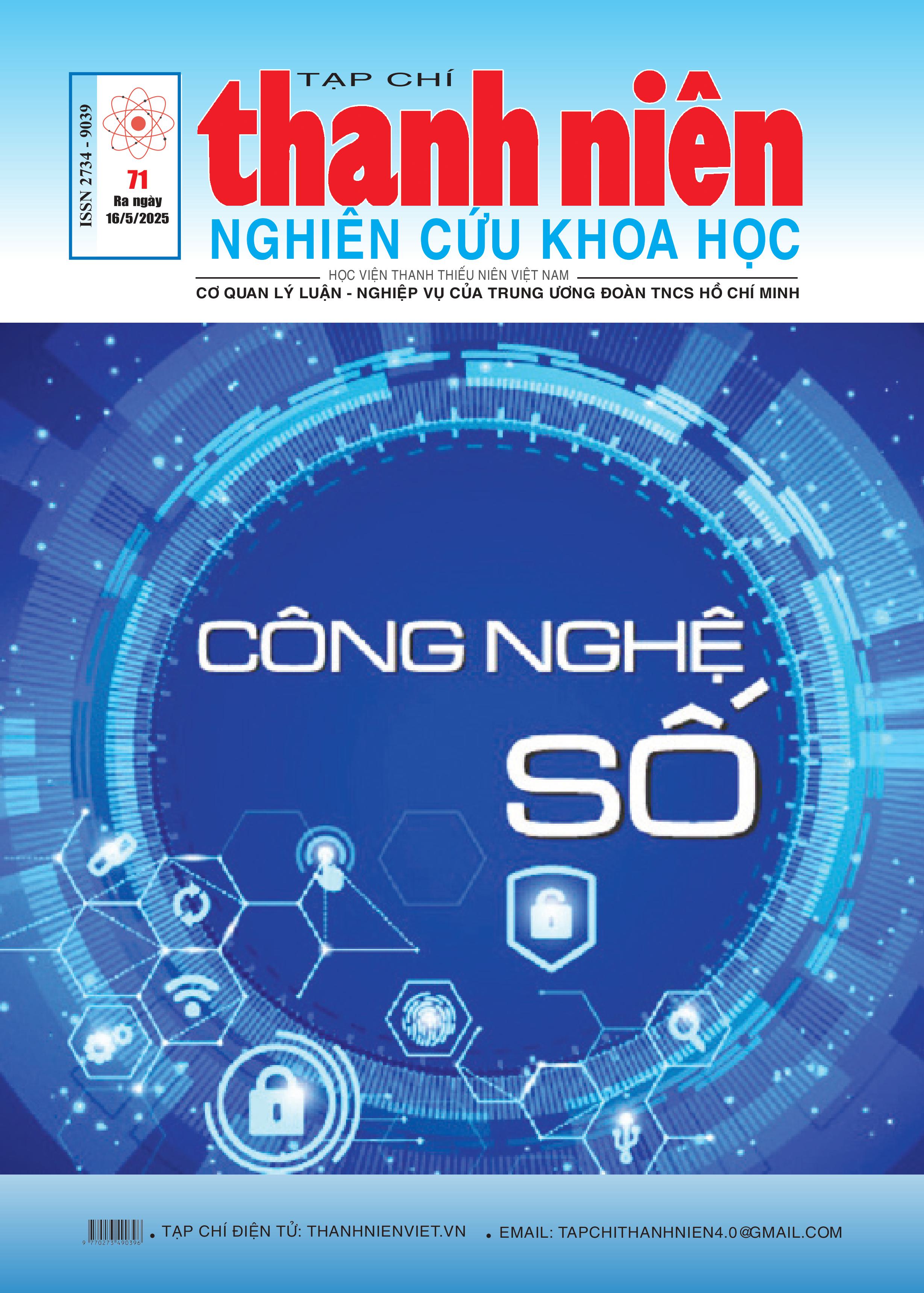 Tạp chí Thanh niên NCKH - số 71