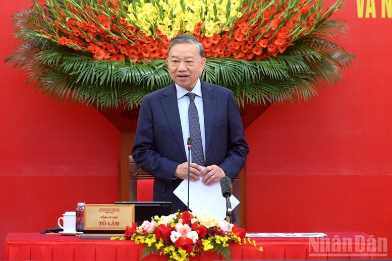 Th&ocirc;ng b&aacute;o Kết luận của Tổng B&iacute; thư T&ocirc; L&acirc;m tại Hội nghị tổng kết c&ocirc;ng t&aacute;c năm 2025 của Ban Chỉ đạo Trung ương về ph&aacute;t triển khoa học, c&ocirc;ng nghệ, đổi mới s&aacute;ng tạo v&agrave; chuyển đổi số- Ảnh 1.