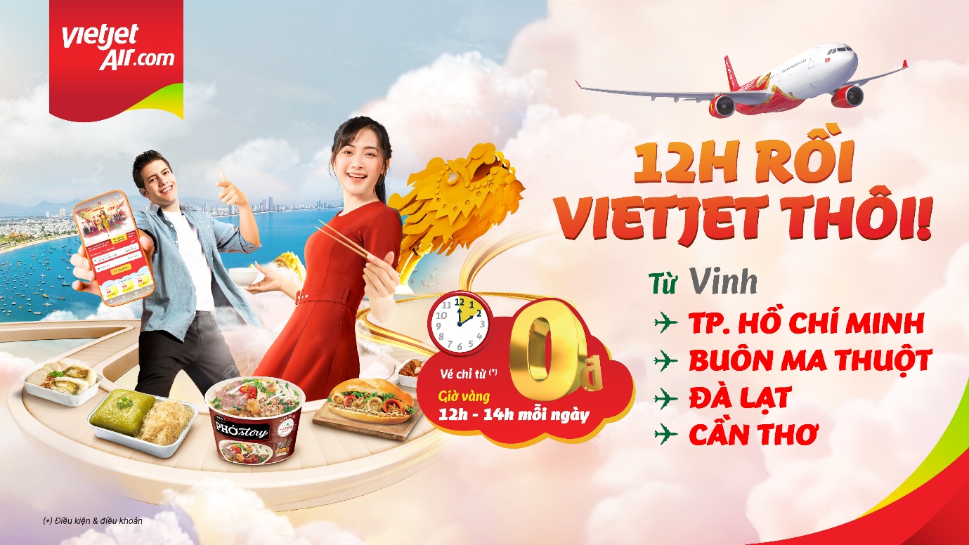 Bay cùng Vietjet đến Vinh: Đón mùa đoàn viên thuận tiện hơn, tận hưởng giá vé chỉ từ 0 đồng- Ảnh 1.