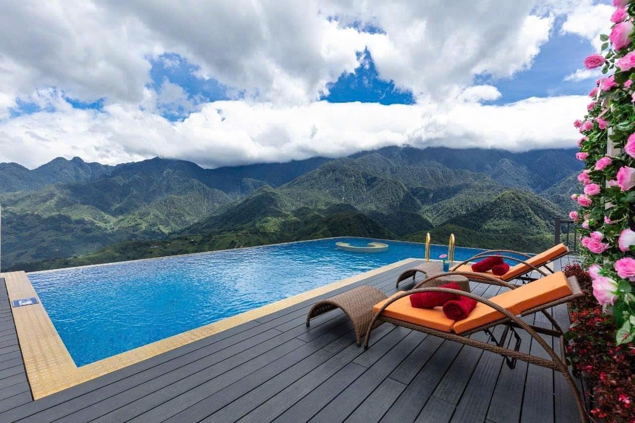 Trải nghiệm view núi chưa từng có tại bể bơi vô cực Pistachio- Ảnh 1.