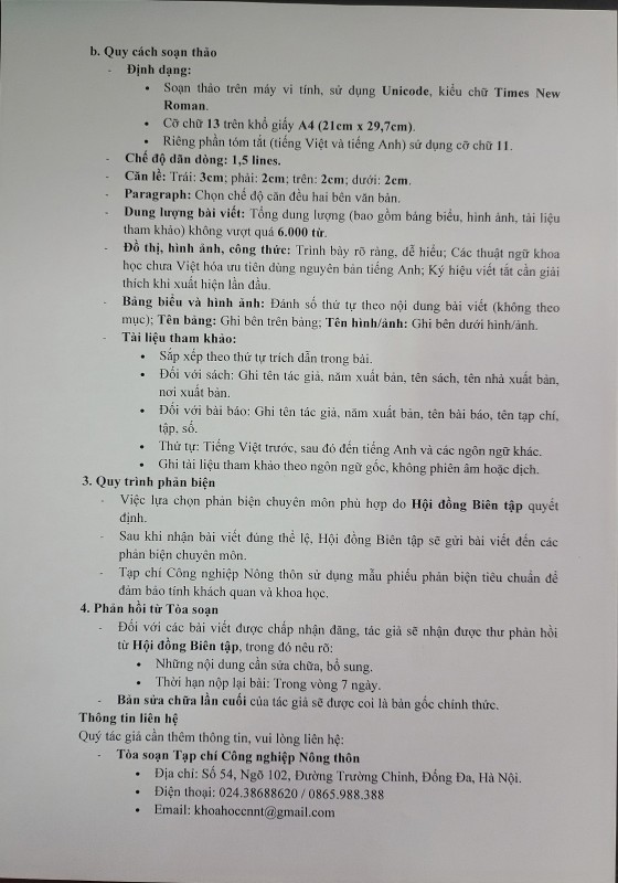 Tạp chí Công nghiệp Nông thôn: Bài báo khoa học, kết nối tri thức – Nâng tầm nghiên cứu
- Ảnh 6.
