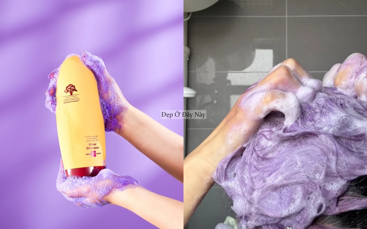 Muốn t&oacute;c bạc tự nhi&ecirc;n vẫn đẹp, phụ nữ trung ni&ecirc;n cần d&ugrave;ng dầu gội t&iacute;m- Ảnh 7.