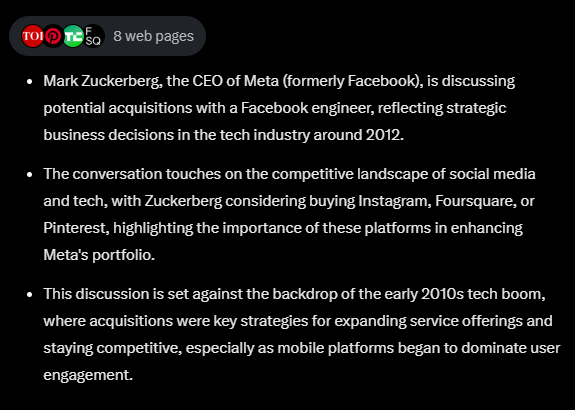 Từ đoạn chat giữa Mark Zuckerberg và vị kỹ sư bí ẩn, chatbot Grok của Elon Musk có thể đoán được cả bối cảnh và người trong cuộc- Ảnh 3. Từ đoạn chat giữa Mark Zuckerberg và vị kỹ sư bí ẩn, chatbot Grok của Elon Musk có thể đoán được cả bối cảnh và người trong cuộc- Ảnh 3.
