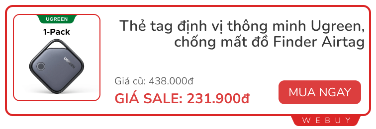 14 deal đồ giữa tháng toàn đồ thiết thực: Máy hút bụi, Tag định vị, Giày thể thao... giảm tới 50%- Ảnh 4.