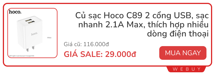 Cầm 200.000đ săn deal cuối tháng: Tai nghe, sạc dự phòng, đủ đồ phụ kiện từ Anker, Hoco, Ugreen...- Ảnh 7.