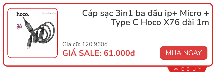 Cầm 200.000đ săn deal cuối tháng: Tai nghe, sạc dự phòng, đủ đồ phụ kiện từ Anker, Hoco, Ugreen...- Ảnh 8.