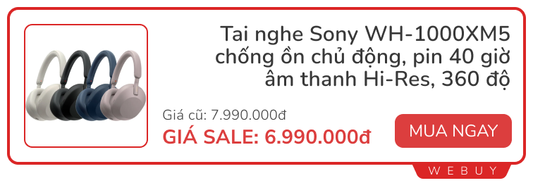 Canh sẵn deal ngày đôi 3/3: Tai nghe chống ồn Sony giảm tiền triệu, Redmi Buds 6 Play 290.000đ, sạc dự phòng Baseus -59%- Ảnh 5.