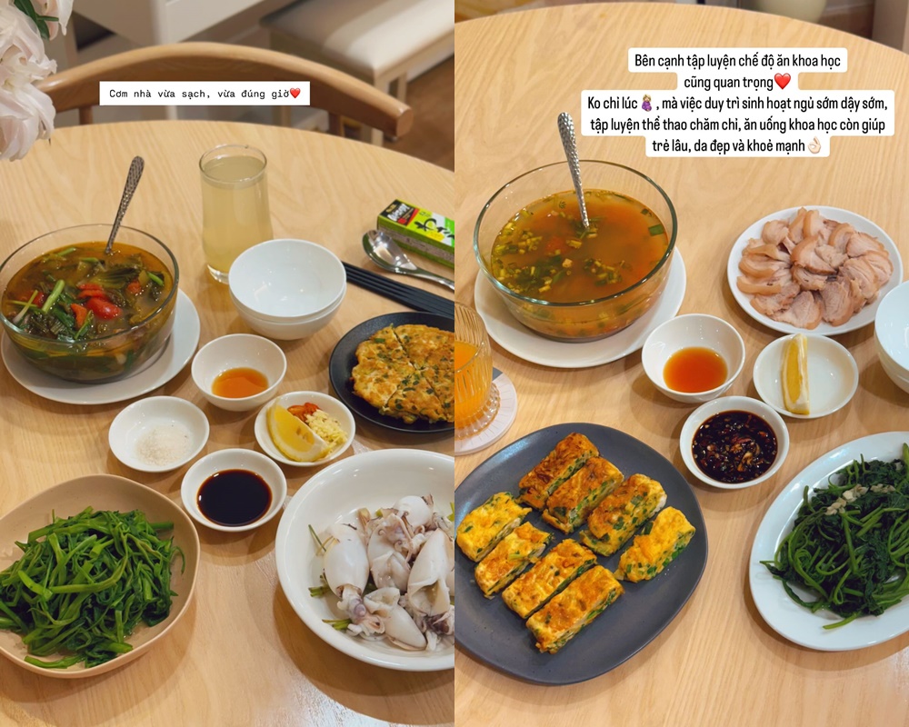 Mai Ngọc khoe chế độ dinh dưỡng bà bầu, để ý kỹ mới thấy người đẹp luôn sử dụng món đồ này cho mỗi bữa ăn- Ảnh 2. Mai Ngọc khoe chế độ dinh dưỡng bà bầu, để ý kỹ mới thấy người đẹp luôn sử dụng món đồ này cho mỗi bữa ăn- Ảnh 2.