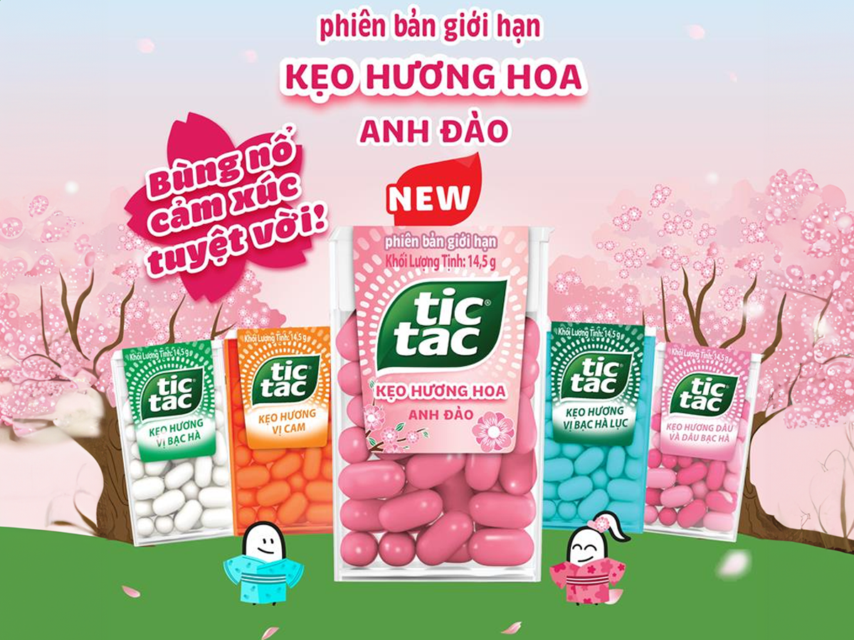 Tic Tac chào đón mùa xuân Nhật Bản cùng kẹo Tic Tac hoa anh đào phiên bản giới hạn- Ảnh 1. Tic Tac chào đón mùa xuân Nhật Bản cùng kẹo Tic Tac hoa anh đào phiên bản giới hạn- Ảnh 1.