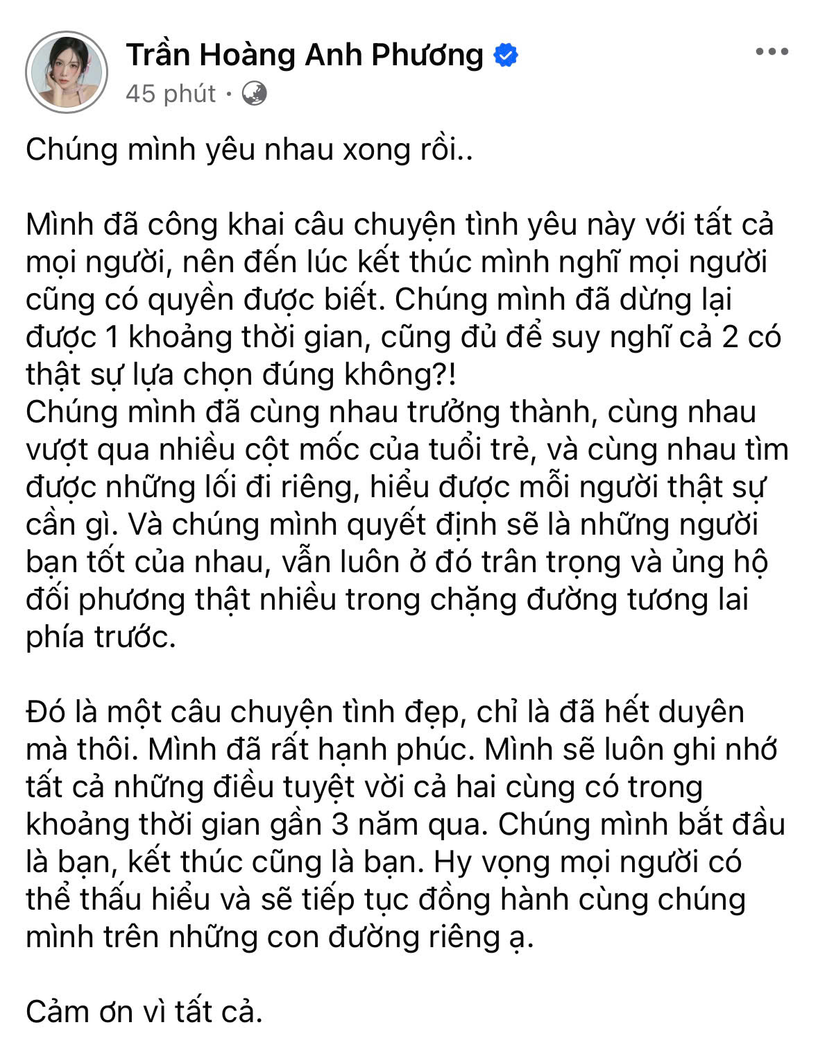 Con gái NSND Trần Nhượng và hot boy sinh năm 2000 chia tay sau gần 3 năm bên nhau, lý do nằm trong 2 chữ!- Ảnh 2. Con gái NSND Trần Nhượng và hot boy sinh năm 2000 chia tay sau gần 3 năm bên nhau, lý do nằm trong 2 chữ!- Ảnh 2.