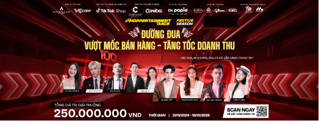 Shoppertainment Race Festive 2024: Đường đua mở lối thành công cho thế hệ KOC mới- Ảnh 1. Shoppertainment Race Festive 2024: Đường đua mở lối thành công cho thế hệ KOC mới- Ảnh 1.