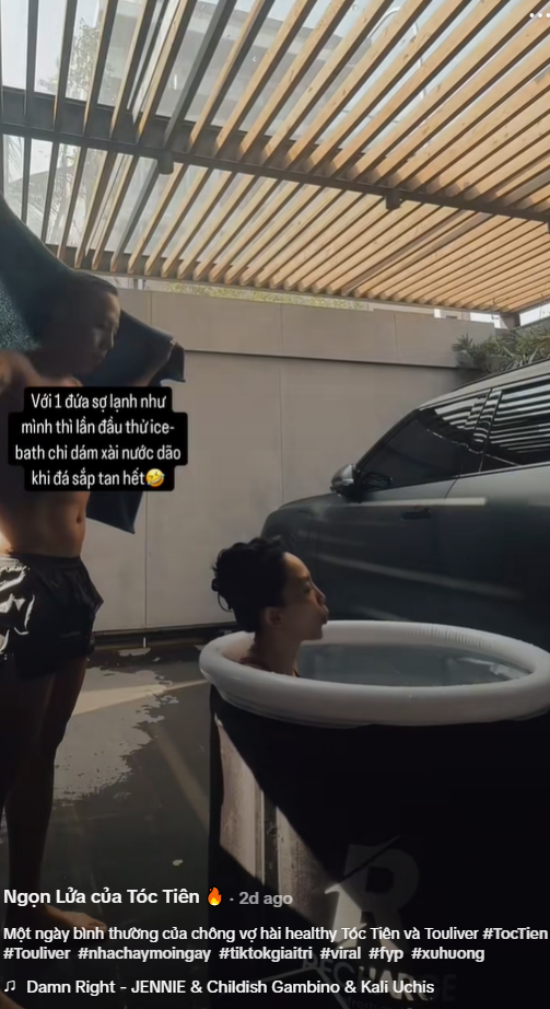 Vợ chồng Tóc Tiên "chơi lớn" khi thay nhau ngâm mình trong nước đá lạnh: Tốt sức khỏe, trẻ hóa da nhưng cần lưu ý 5 điều kẻo phản tác dụng!- Ảnh 2.