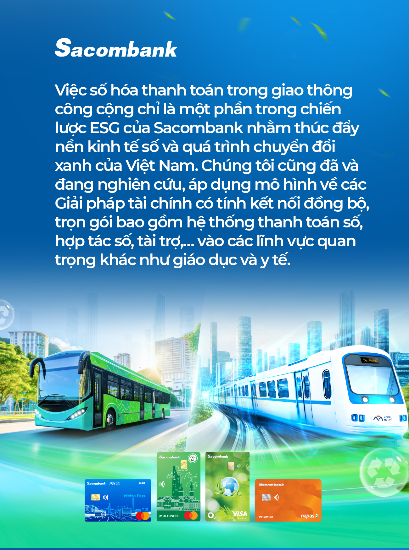 “Mở lối tương lai": Sacombank đồng hành phát triển giao thông xanh, thông minh- Ảnh 10. “Mở lối tương lai": Sacombank đồng hành phát triển giao thông xanh, thông minh- Ảnh 10.