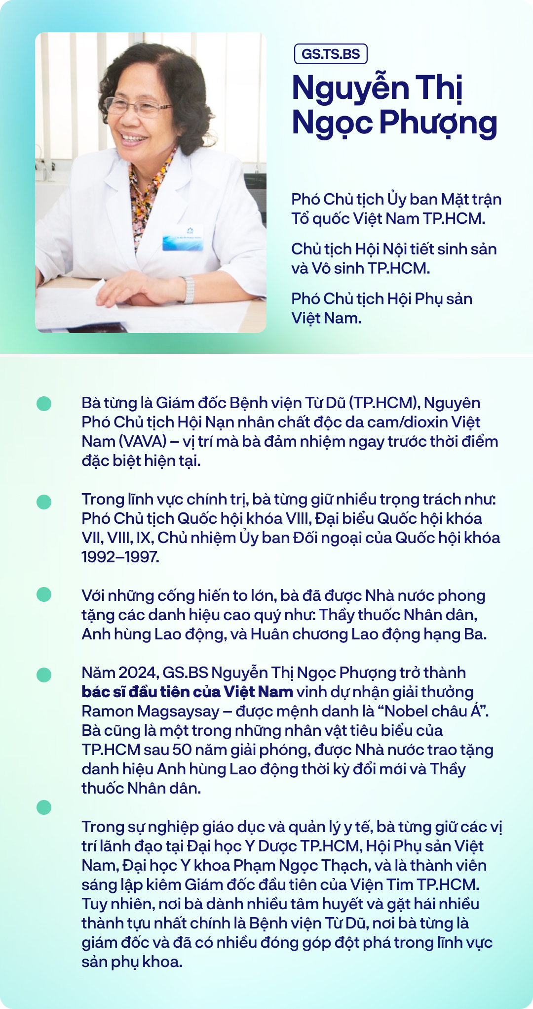 GS.BS Nguyễn Thị Ngọc Phượng: Người phụ nữ 2 lần từ chối sang Pháp để ở lại chữa lành vết thương chiến tranh và mở lối cho IVF Việt Nam- Ảnh 2. GS.BS Nguyễn Thị Ngọc Phượng: Người phụ nữ 2 lần từ chối sang Pháp để ở lại chữa lành vết thương chiến tranh và mở lối cho IVF Việt Nam- Ảnh 2.
