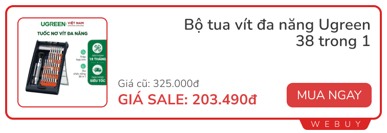 Sale nghỉ lễ: Xiaomi Band 9 chỉ 709.000đ, tua vít 38-in-1 Ugreen 203.000đ, quần áo nam thương hiệu Việt giảm đến 30%- Ảnh 3.