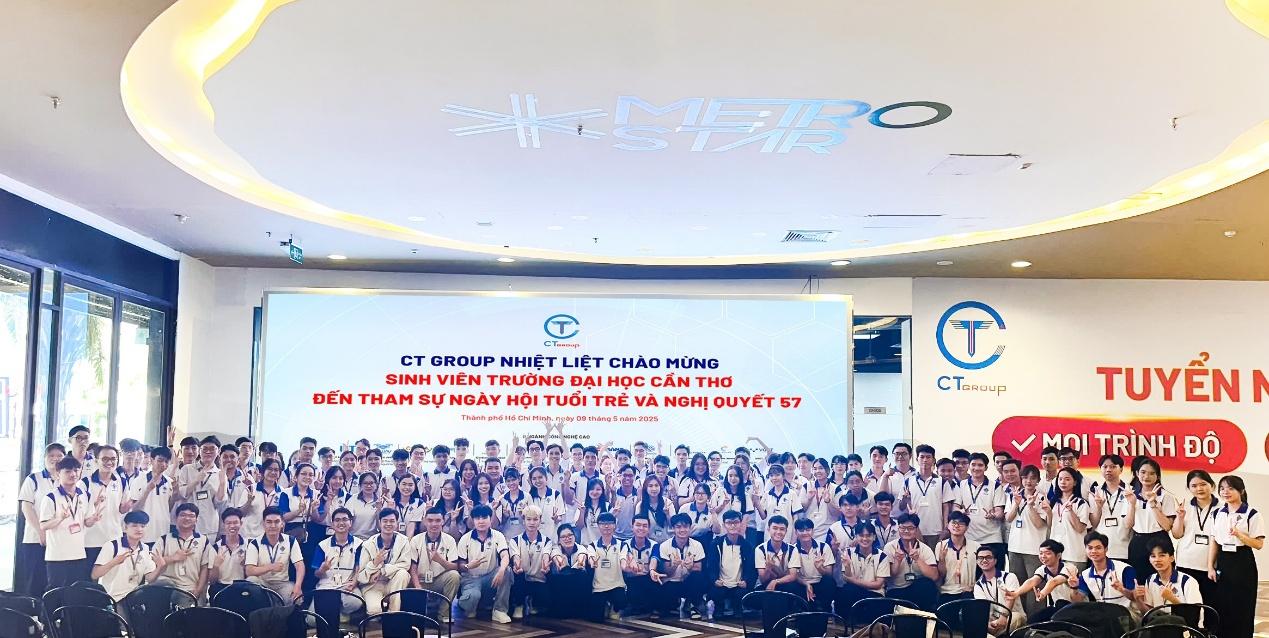 150 sinh viên xuất sắc đại học Cần Thơ vượt 180 km đến thăm CT Innovation Hub- Ảnh 1. 150 sinh viên xuất sắc đại học Cần Thơ vượt 180 km đến thăm CT Innovation Hub- Ảnh 1.
