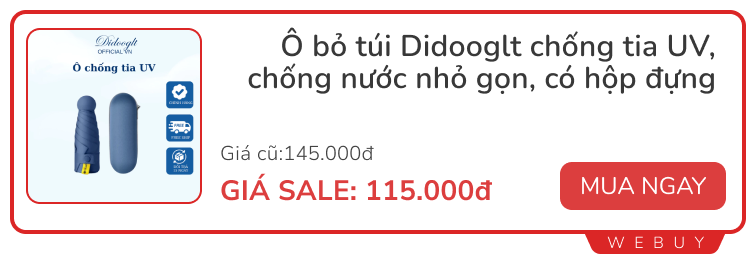 Tất tật những món đồ cần cho mùa hè: Quạt mini, áo chống nắng, xịt làm mát tức thì... giá chỉ từ 15.000đ- Ảnh 10.
