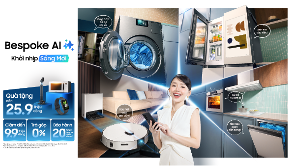Samsung phủ sóng AI lên mọi thiết bị gia dụng, tham vọng cùng người dùng khởi nhịp sống mới- Ảnh 5. Samsung phủ sóng AI lên mọi thiết bị gia dụng, tham vọng cùng người dùng khởi nhịp sống mới- Ảnh 5.