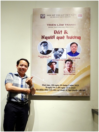 Tác giả,Hs Dương Sơn tại Triển lãm Tranh của Nhóm trực họa 88A Vĩnh Phúc Tác giả,Hs Dương Sơn tại Triển lãm Tranh của Nhóm trực họa 88A Vĩnh Phúc