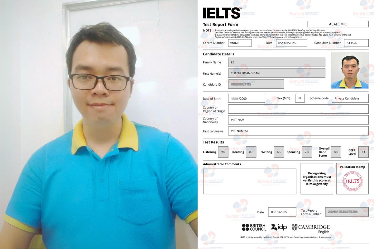 Thầy giáo tiếng Anh chia sẻ bí quyết chinh phục 8.0 IELTS tại SunUni Academy- Ảnh 1. Thầy giáo tiếng Anh chia sẻ bí quyết chinh phục 8.0 IELTS tại SunUni Academy- Ảnh 1.