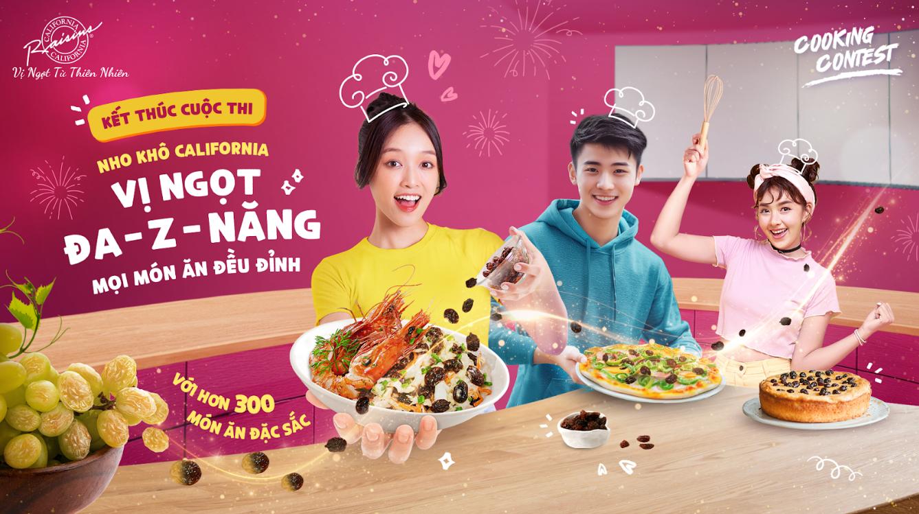 Hơn 300 món ăn sáng tạo tạm khép lại hành trình đầy cảm hứng của Nho Khô California- Ảnh 1. Hơn 300 món ăn sáng tạo tạm khép lại hành trình đầy cảm hứng của Nho Khô California- Ảnh 1.