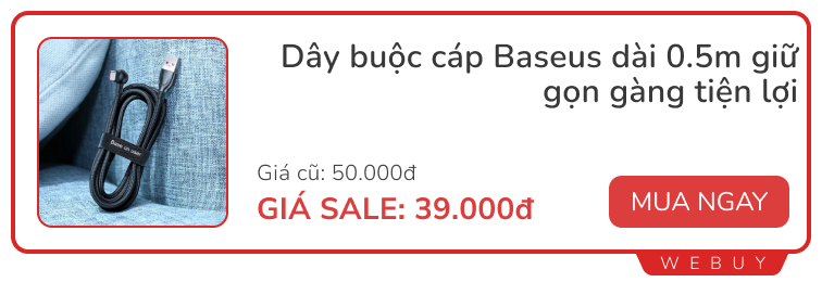 Săn sale cuối tháng: 10 món đồ dùng ổn, giá rẻ dưới 150.000 của Baseus- Ảnh 2. Săn sale cuối tháng: 10 món đồ dùng ổn, giá rẻ dưới 150.000 của Baseus- Ảnh 2.