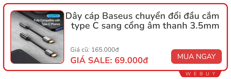 Săn sale cuối tháng: 10 món đồ dùng ổn, giá rẻ dưới 150.000 của Baseus- Ảnh 4. Săn sale cuối tháng: 10 món đồ dùng ổn, giá rẻ dưới 150.000 của Baseus- Ảnh 4.