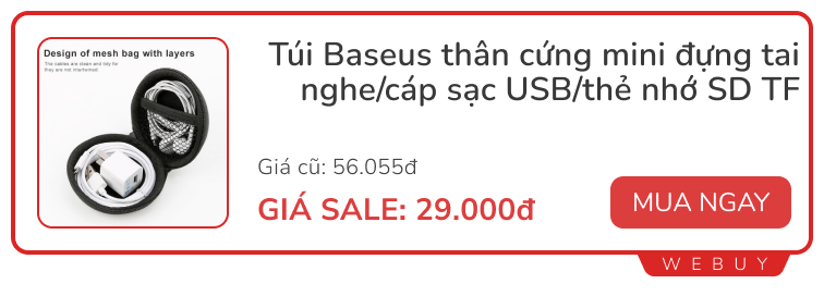 Săn sale cuối tháng: 10 món đồ dùng ổn, giá rẻ dưới 150.000 của Baseus- Ảnh 1. Săn sale cuối tháng: 10 món đồ dùng ổn, giá rẻ dưới 150.000 của Baseus- Ảnh 1.