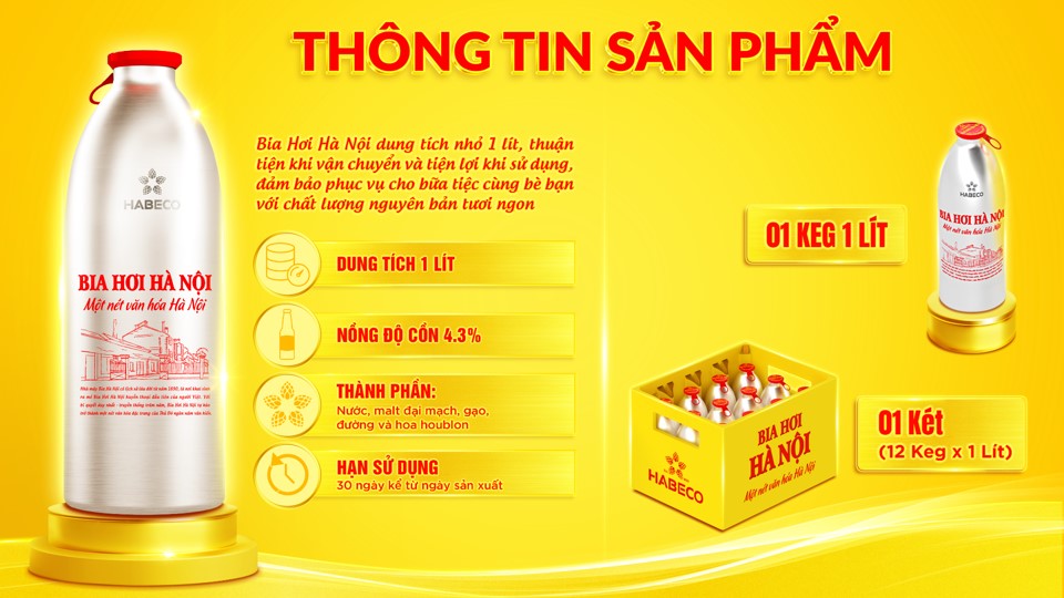 Bia Hơi Hà Nội ra mắt sản phẩm mới – KEG 1L: khẳng định vị thế Thương Hiệu Quốc Gia- Ảnh 3. Bia Hơi Hà Nội ra mắt sản phẩm mới – KEG 1L: khẳng định vị thế Thương Hiệu Quốc Gia- Ảnh 3.