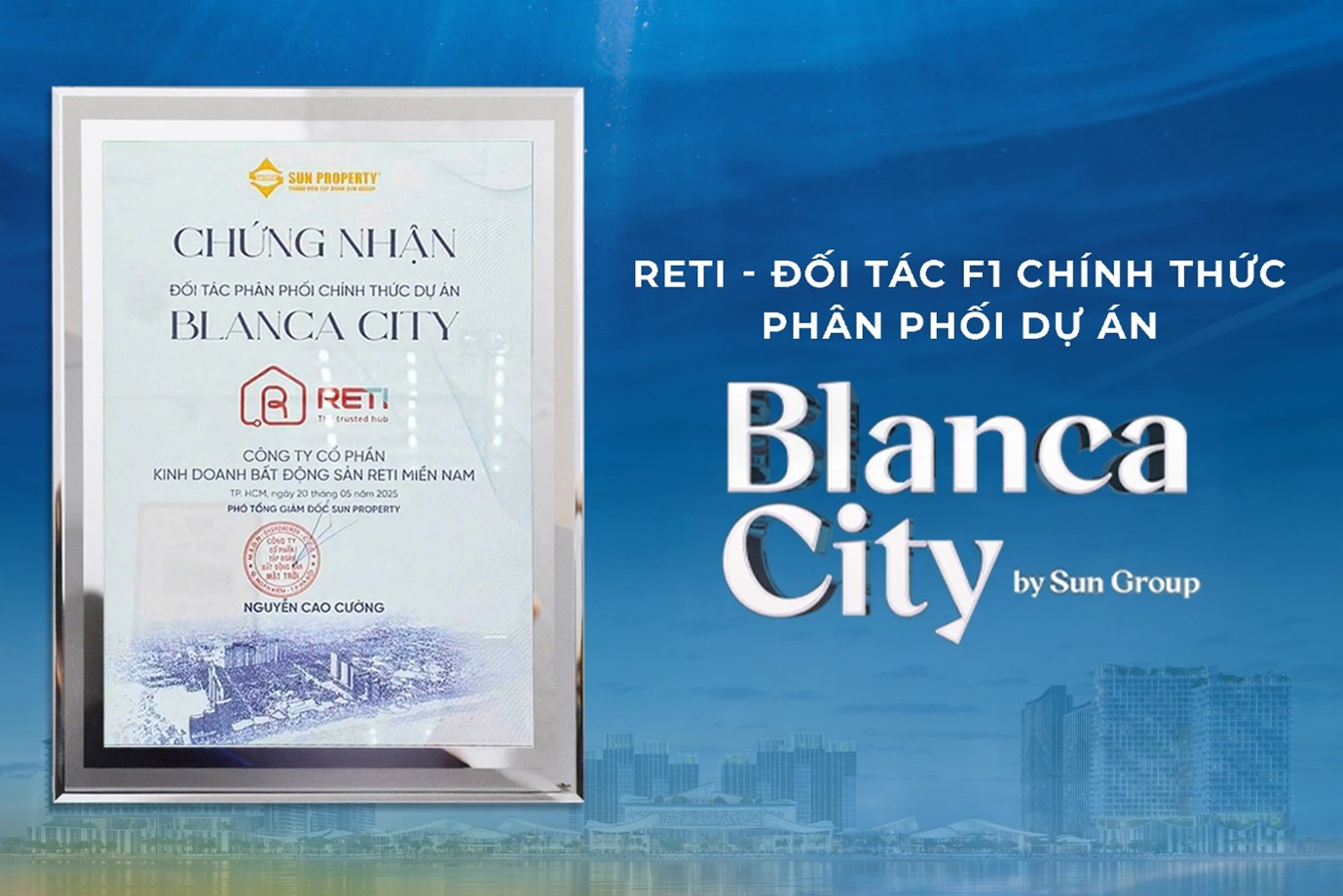 RETI - Đại l&yacute; F1 ch&iacute;nh thức dự &aacute;n Blanca City Vũng T&agrave;u của Sun Group- Ảnh 3.