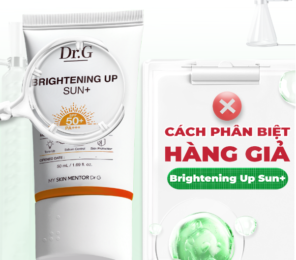 Hàng giả Dr.G Brightening Up Sun+ tràn lan: 5 dấu hiệu nhận biết để tránh tiền mất, hại da- Ảnh 1. Hàng giả Dr.G Brightening Up Sun+ tràn lan: 5 dấu hiệu nhận biết để tránh tiền mất, hại da- Ảnh 1.