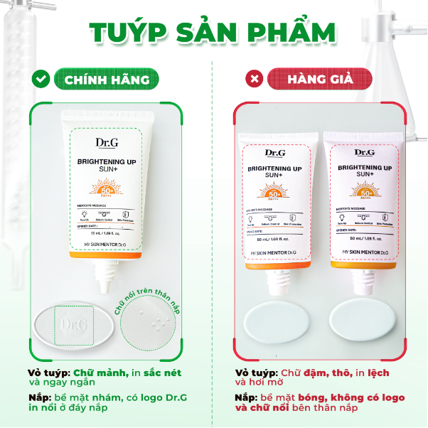 Hàng giả Dr.G Brightening Up Sun+ tràn lan: 5 dấu hiệu nhận biết để tránh tiền mất, hại da- Ảnh 4. Hàng giả Dr.G Brightening Up Sun+ tràn lan: 5 dấu hiệu nhận biết để tránh tiền mất, hại da- Ảnh 4.