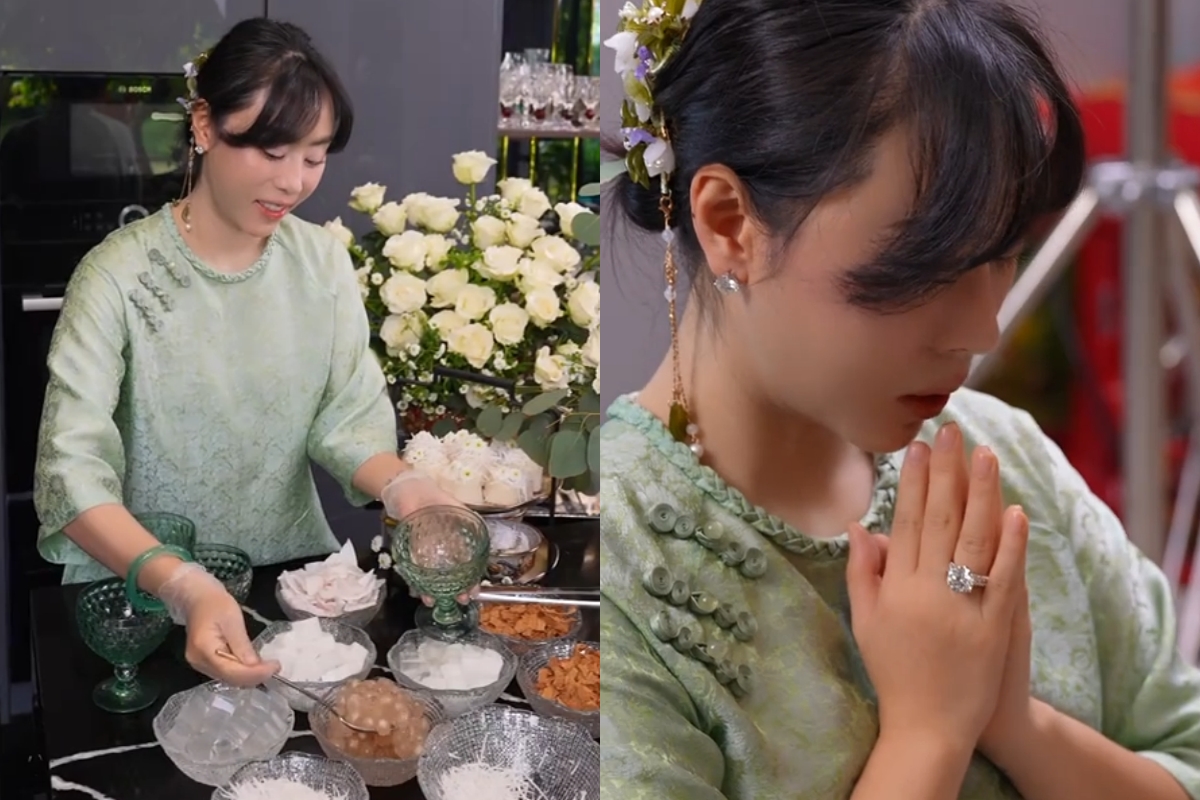 Phú bà đeo 6 chiếc nhẫn kim cương khi nấu ăn, chẳng ngại bẩn nhờ một món "bảo bối"- Ảnh 1. Phú bà đeo 6 chiếc nhẫn kim cương hi88.com - hi88.win nấu ăn, chẳng ngại bẩn nhờ một món "bảo bối"- Ảnh 1.
