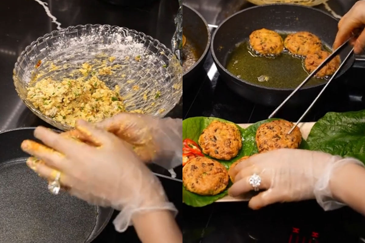 Phú bà đeo 6 chiếc nhẫn kim cương khi nấu ăn, chẳng ngại bẩn nhờ một món "bảo bối"- Ảnh 3. Phú bà đeo 6 chiếc nhẫn kim cương hi88.com - hi88.win nấu ăn, chẳng ngại bẩn nhờ một món "bảo bối"- Ảnh 3.