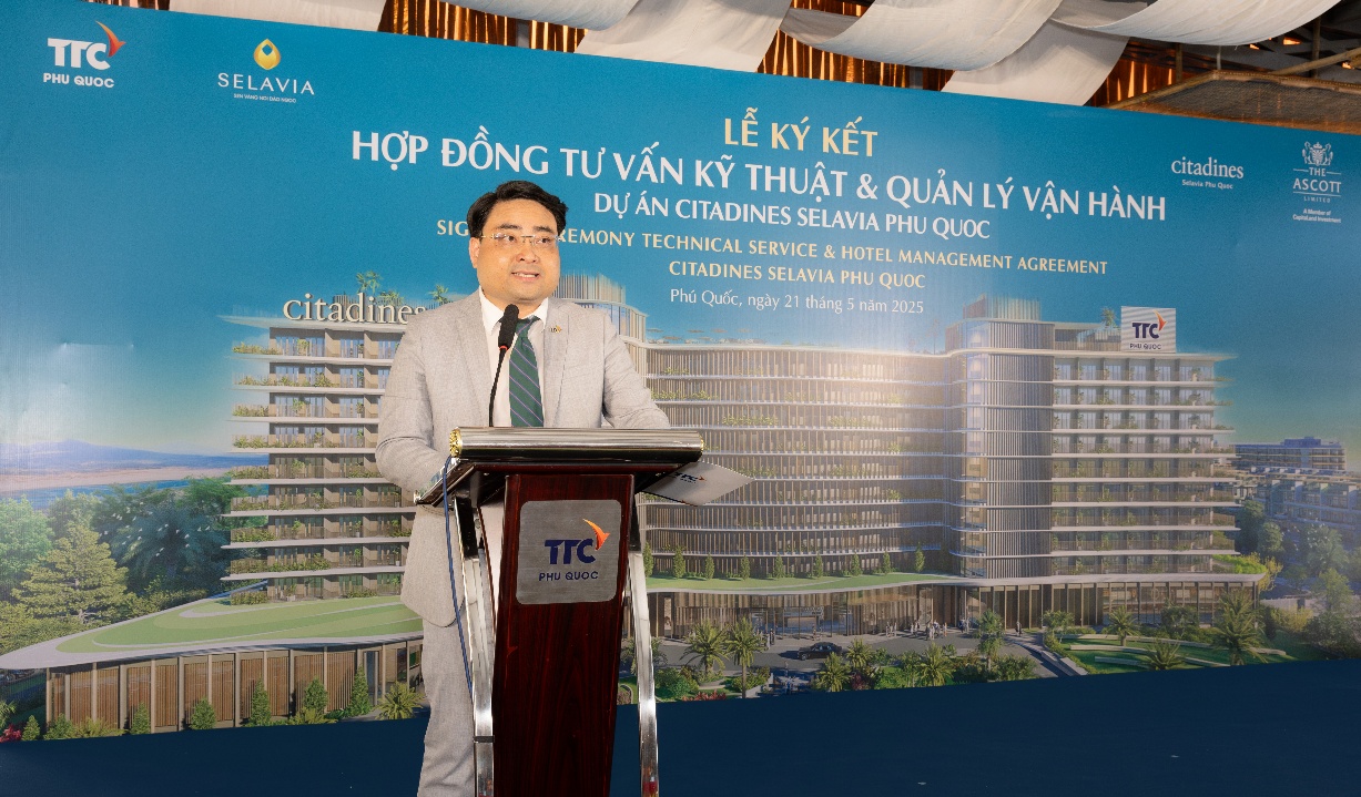 TTC Phú Quốc và Ascott ký hợp đồng vận hành Citadines Selavia Phu Quoc- Ảnh 1. TTC Phú Quốc và Ascott ký hợp đồng vận hành Citadines Selavia Phu Quoc- Ảnh 1.