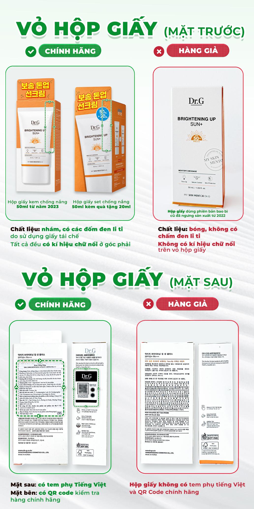Đừng để hi88. com chống nắng giả hủy hoại làn da: 5 cách nhận diện hi88. com chống nắng Dr.G thật - giả- Ảnh 3.