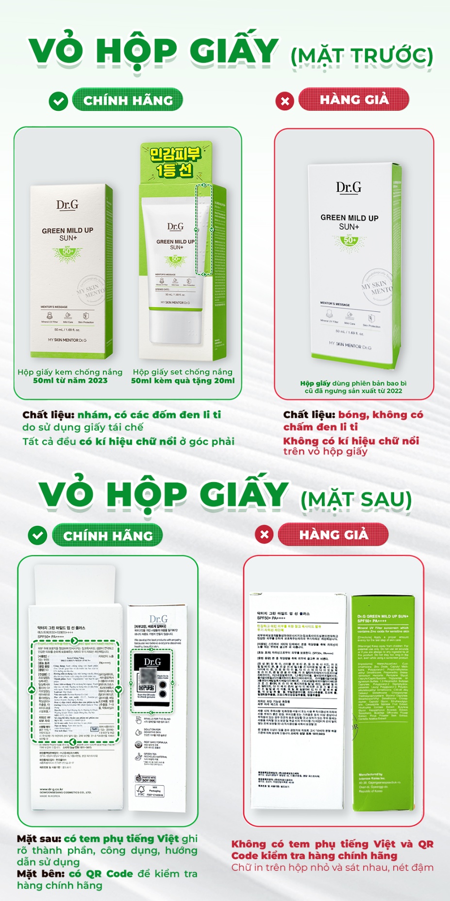 Đừng để hi88. com chống nắng giả hủy hoại làn da: 5 cách nhận diện hi88. com chống nắng Dr.G thật - giả- Ảnh 6.