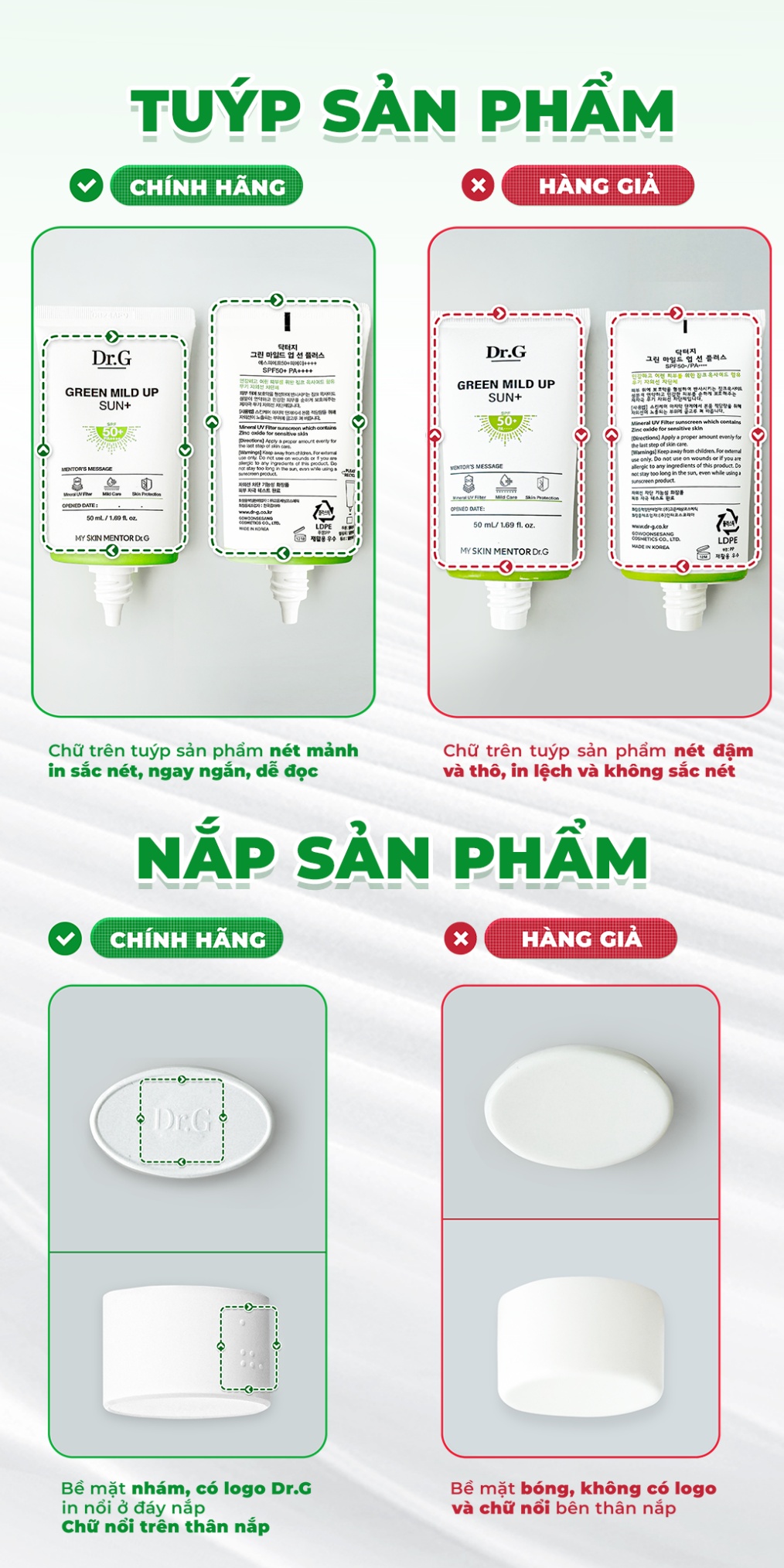 Đừng để hi88. com chống nắng giả hủy hoại làn da: 5 cách nhận diện hi88. com chống nắng Dr.G thật - giả- Ảnh 7.