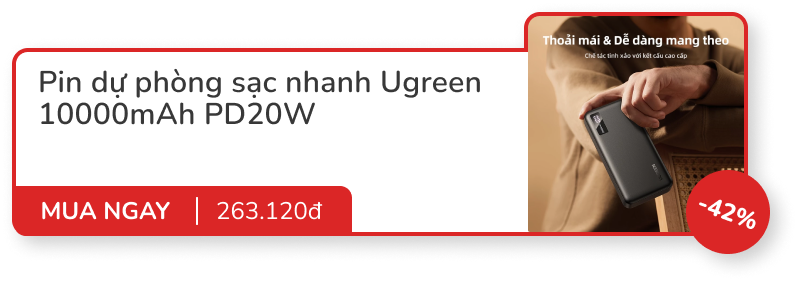 8 món đồ sale to từ 40% đến 57% của Ugreen: SmartTag, tai nghe, sạc nhanh, chuột bluetooth...- Ảnh 8. 8 món đồ sale to từ 40% đến 57% của Ugreen: SmartTag, tai nghe, sạc nhanh, chuột bluetooth...- Ảnh 8.