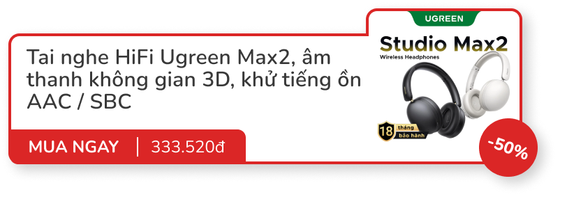 8 món đồ sale to từ 40% đến 57% của Ugreen: SmartTag, tai nghe, sạc nhanh, chuột bluetooth...- Ảnh 4. 8 món đồ sale to từ 40% đến 57% của Ugreen: SmartTag, tai nghe, sạc nhanh, chuột bluetooth...- Ảnh 4.