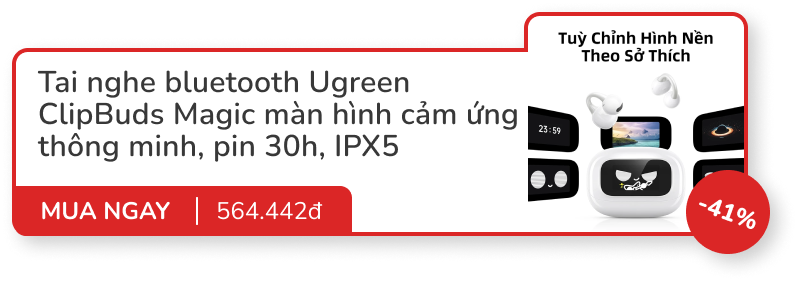 8 món đồ sale to từ 40% đến 57% của Ugreen: SmartTag, tai nghe, sạc nhanh, chuột bluetooth...- Ảnh 5. 8 món đồ sale to từ 40% đến 57% của Ugreen: SmartTag, tai nghe, sạc nhanh, chuột bluetooth...- Ảnh 5.