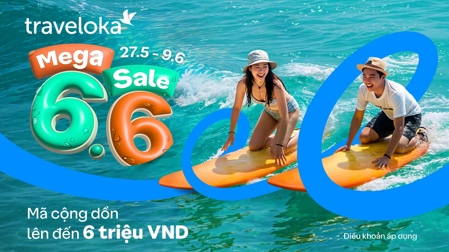 Mega Sale 6.6: Traveloka hé lộ xu hướng du lịch nổi bật và ưu đãi hấp dẫn mùa hè 2025- Ảnh 1. Mega Sale 6.6: Traveloka hé lộ xu hướng hi88.con lịch nổi bật và ưu đãi hấp dẫn mùa hè 2025- Ảnh 1.