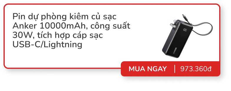 Top pin dự phòng kiêm củ sạc dùng tiện nghi: Nhiều mẫu từ Anker, Baseus, Remax... giảm đến vài chục %- Ảnh 9.