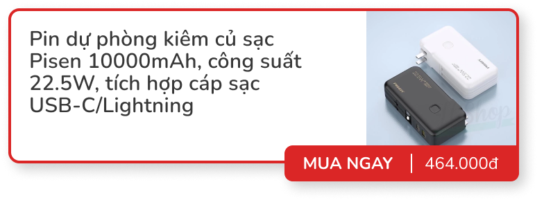 Top pin dự phòng kiêm củ sạc dùng tiện nghi: Nhiều mẫu từ Anker, Baseus, Remax... giảm đến vài chục %- Ảnh 7.